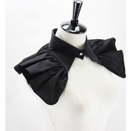 Cotton Dress Fake Collar for Women Removable Detachable Collar Shawl Half Shirt Sweater Female False Collar Decorative Faux Col