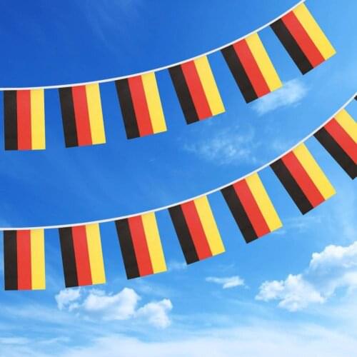 German String Flag Decorative Sturdy World Cup Bunting 14*21cm Party Decoration Birthday Party Decorations Kids
