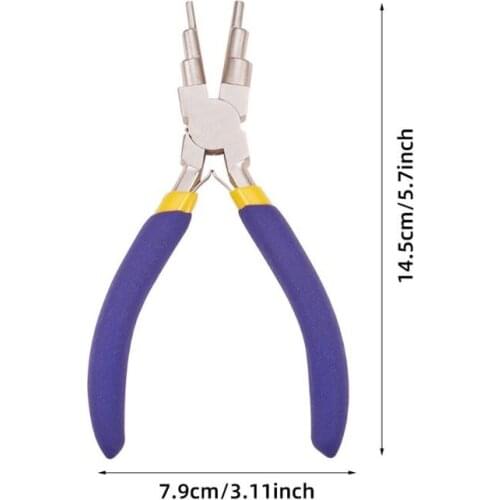 6 in 1 Wire Wrapper Looping Forming Plier 6Step Multi Size Barrels Jewelry Plier Dropshipping