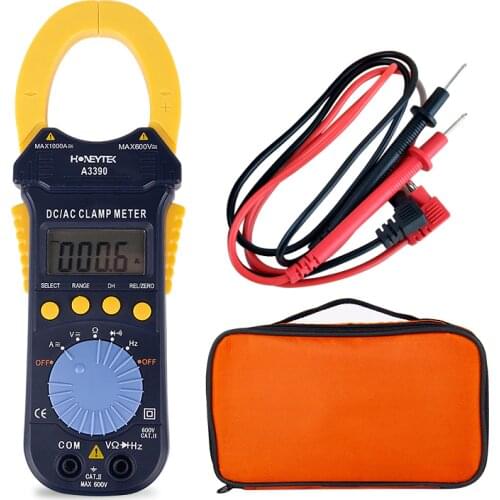 Professional Digital AC DC Voltage Current Clamp Meter Diode measurement Pliers Ammeter Multimeter Resistance Frequency Tester