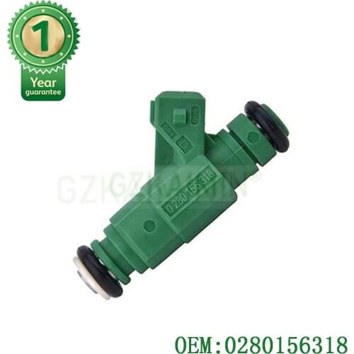 TESTED good use FUEL INJECTOR NOZZLE 0280156318 0 280 156 318 for Peugeot 206 307 1.6 16V Petrol Injector N-E-W