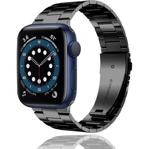 For apple watch band Series 6 SE 44mm 40mm Ultra Thin Stainless Steel bands for iwatch 6 5 4 3 strap 42mm 38mm narrow bracelet