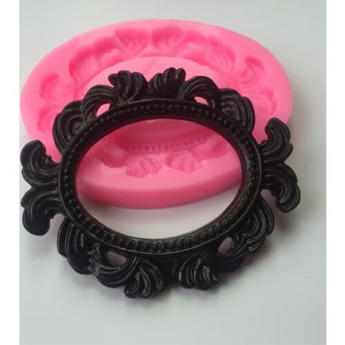 Silicone Fondant Cake Decorating Mold Baking Mold Cookware Tool Bakeware Tool Photo Frame Picture Frame Chocolate Silicone Mold