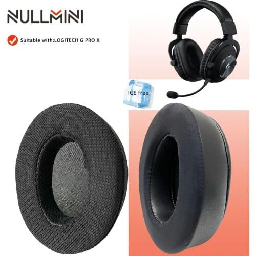 NullMini For LOGITECH G PRO X Headphones Replacement Earpads Headband Cooling Gel Cushions Breathable Ear Pad