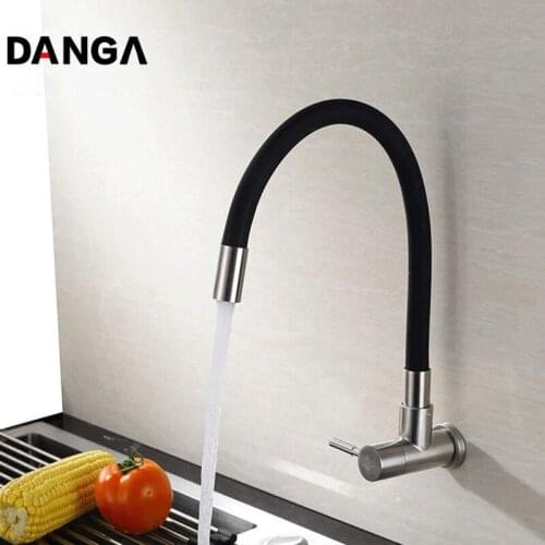 Bathroom Faucet Concealed Basin Faucet Pull Down Kitchen Faucet Single Cold Tap Sink 304 Stainless Steel Brushed Water Tap