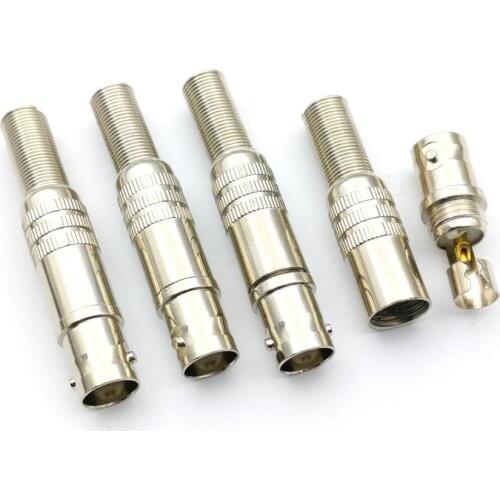 50pcs new BNC Female Spring tail Cable Soldering for CCTV Video Monitor adapter