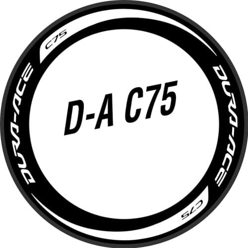 700C 75mm rim sticker Road bicycle stickers cycle road wheels decal for dura ace C75