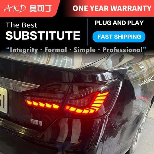 AKD Car Styling Taillights for Toyota Camry GTS Type 2012-2014 LED Tail Light DRL Tail Lamp Turn Signal Rear Reverse Brake