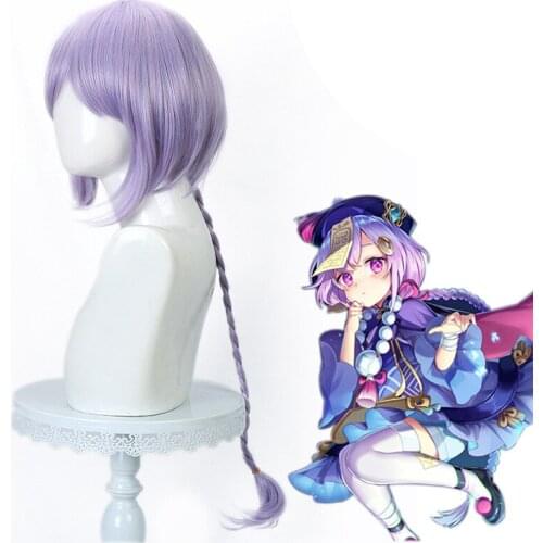 Game Genshin Impact Cosplay Halloween Qiqi Cosplay WigGenshin Impact Qiqi Cosplay Hair