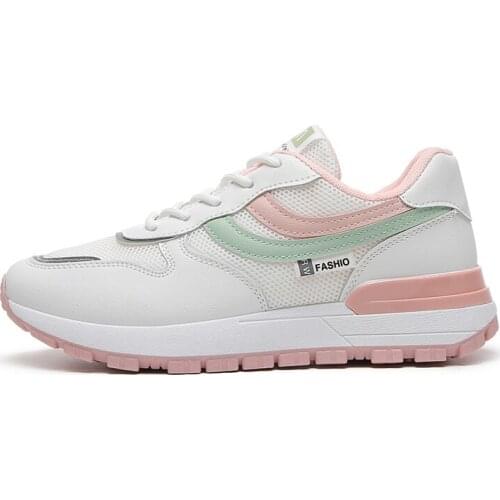 2021 Women Clunky Sneakers Young Lady Running Walking Gym Shoes Attractively Bright-Colored Design