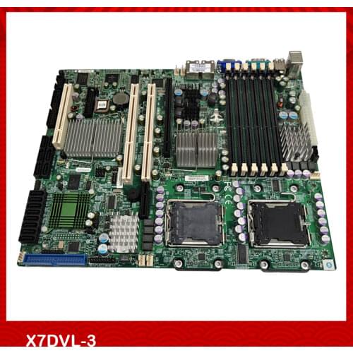 For Supermicro Server Motherboard for X7DVL-3 LGA771 5000V 54/53/52/51 SAS/SATA Perfect Test,Good Quality