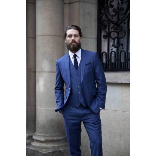 2017 Latest Coat Pant Designs Navy Blue Men Suit Terno Slim Fit Tuxedo 3 Piece Skinny Tailor Suits Groom Prom Blazer Masculino