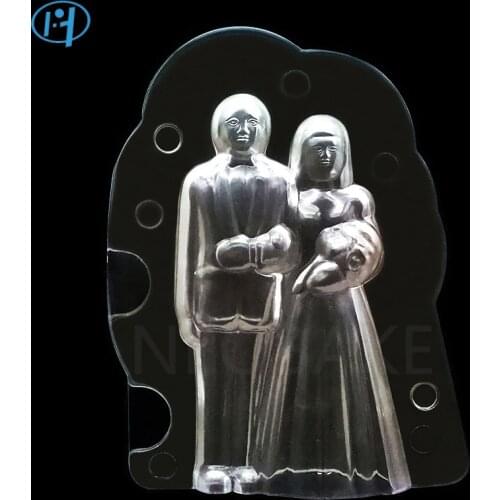NEW 3D Wedding Couple Chocolate Mold Candy SugarPaste Molds Cake Decorating Tools for Home Baking Cake Mold Kitchen Accessories