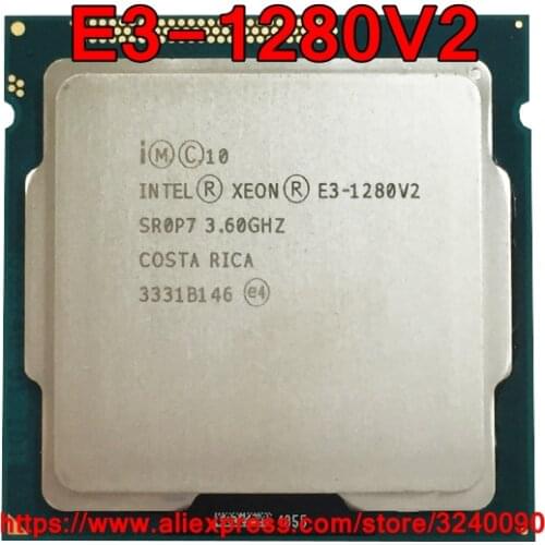 Original Intel Xeon CPU Processor E3-1280V2 3.60GHz 8M Quad-Core Socket 1155 free shipping E3 1280V2 E3-1280 V2 E3 1280 V2