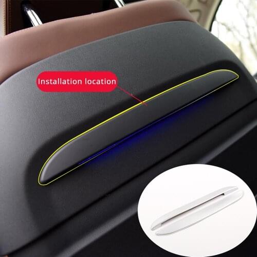 2pcs Silver Chrome for BMW X5 G05 X7 G07 2019 Year Model ABS Car Front Row Seat Decoration Strips Trim Accessories