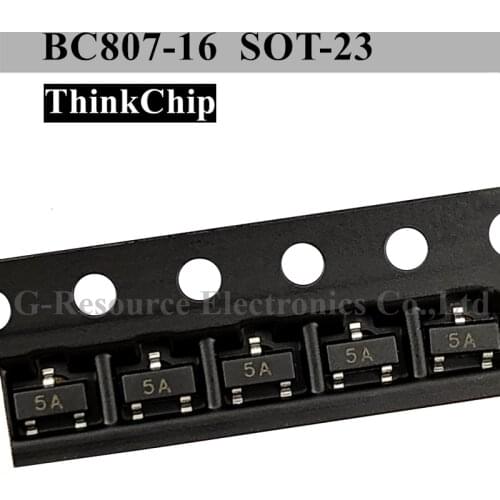 100pcs) BC807-16 SOT-23 SMD PNP Signal transistor BC807 SOT23(Marking 5A)