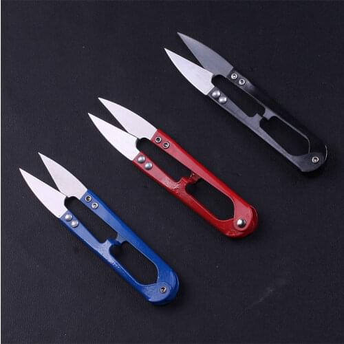 Apparel Fabric Embroidered Scissors Random Color Cross Stitch Trimming Scissors Craft DIY Sewing Tools & Accessory E