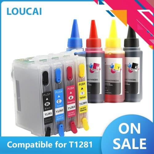 Refill Ink Cartridge T1281 For Epson S22 SX125 SX130 SX235W SX420W SX440W SX430W SX425W SX435W SX438 SX445W BX305F SX230 printer