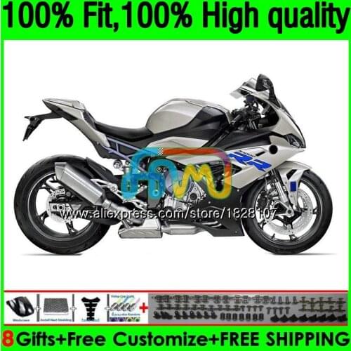 100%Fit Injection For NEW S1000 Silver blue RR S1000RR 19 20 21 153BS.37 S1000-RR S 1000 RR S 1000RR 2019 2020 2021 OEM Fairing