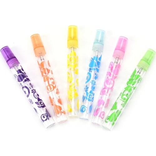 6 Pcs 10ml Crystal Rose Cut Glass Perfume Spray Bottles Atomizer Refillable Empty Mini Bottle Perfume Spray Container