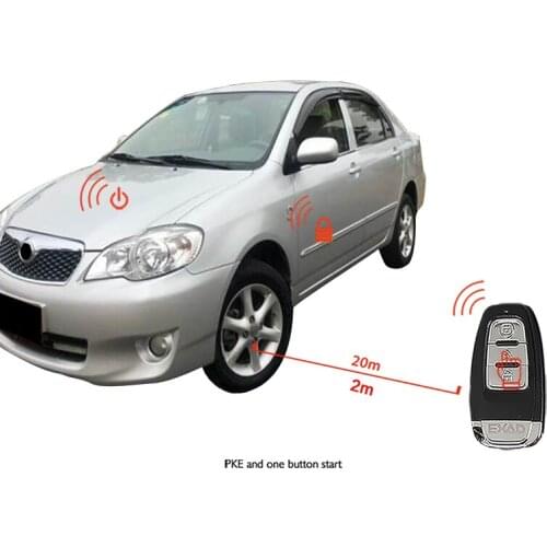 Car one-button start for Audi remote control Remote Start keyless car door lock PKE Start Stop Button for jeep Central Locking
