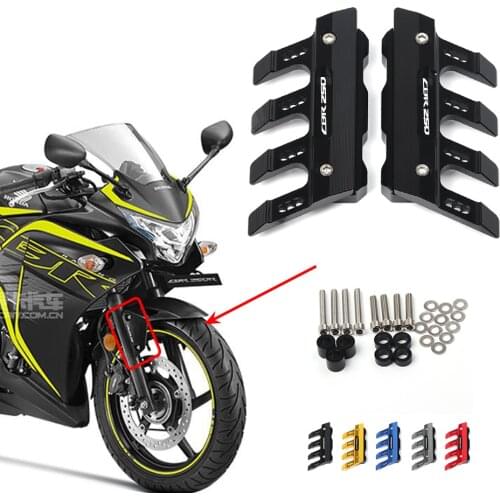 Motorcycle Front Fender Side Protection Guard Mudguard Sliders HONDA CBR250 CBR250R CBR250RR CBR 250R Accessories universal