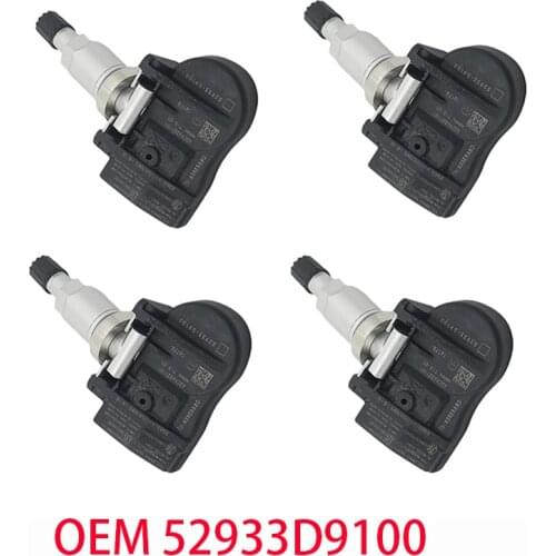 4pcs for Kia Sportage 2017 - 2019 QL NIRO CADENZA 17 18 52933D9100 52933-D9100 TPMS Tire Pressure Monitor Sensor System 433Mhz