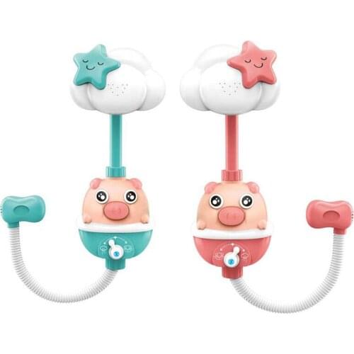 Baby Shower Toys New Music Electric Cloud Rainbow Interesting Will Cry Pig Bathroom Bath Gift For Children