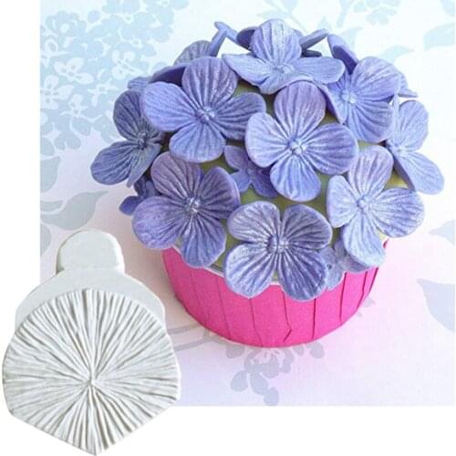 Hydrangea Back Mould Silicone Mold Fondant Cake Decorating Tool Gumpaste Sugarcraft Chocolate Forms Bakeware Tools