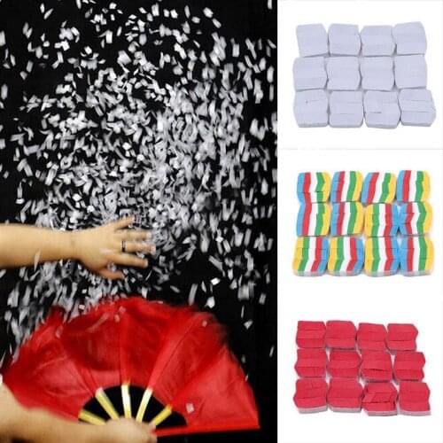 Colorful Snowflakes Paper Magic Tricks Snow Storm Magic Paper For Magic Show Magician Accessories Classic Toy