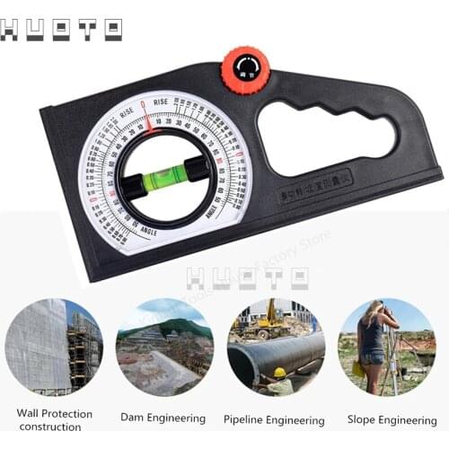 Multi function Slope measuring instrument universal bevel protractor angle level declinometer Angle Feet Foot Slope Meter