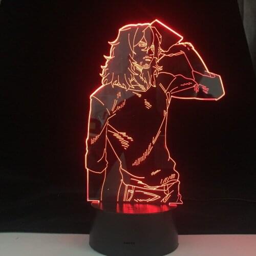 My Hero Academia Shota Aizawa 3d Lamp Anime Light for Child Bedroom Decor Kids Birthday Gift Manga Aizawa Lamp