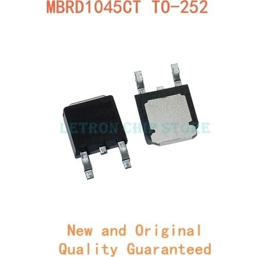 10PCS MBRD1045CT TO252 MBRD1045T4G TO-252 MBRD1045 B1045G SMD DPAK new and original IC Chipset