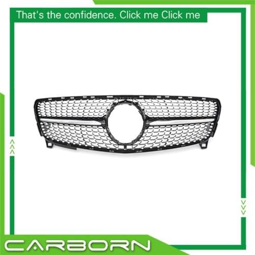 For-Mercedes For-Benz A-class W176 A160 A180 A200 A250 A45 2016-2018 with Emblem Diamond Style Front Bumper Racing Grille