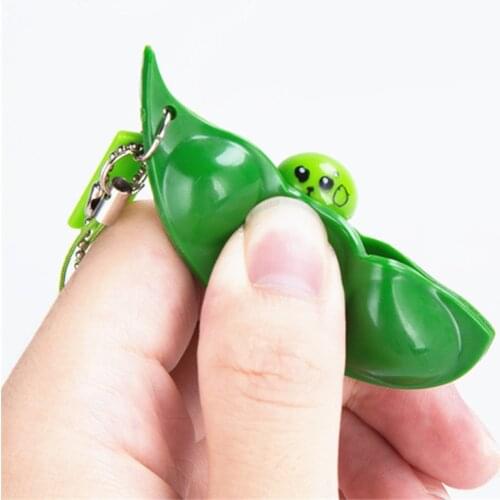 Simply Squeeze Toy Those Peas Right Out Hot Sale Fun Beans Squish Toys Pendants Anti Stress Ball Squeeze Funny Gadgets Toys