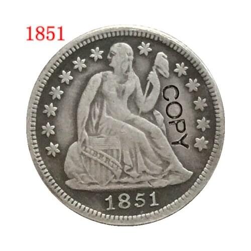 USA 1851 P,O Seated Liberty Dime COPY COINS