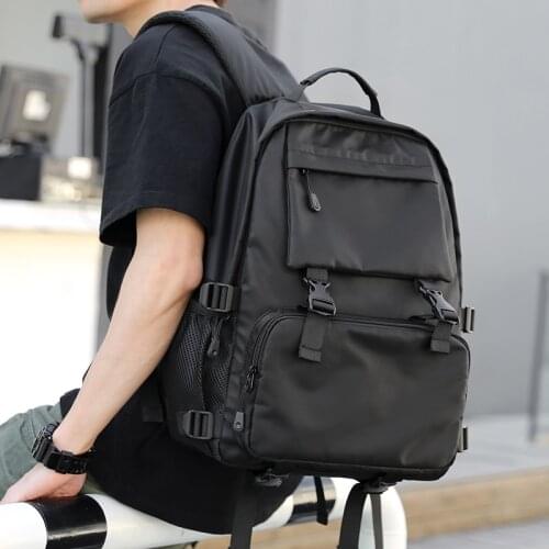 Mens Backpack Waterproof Large Capacity Anti Theft Multifunction for Men Women Fashion Casual Travel School Outdoor Black Bags