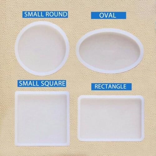 1 Satz 4 Stk Runde Oval Rechteck DIY Silikon Basteln Mould Form Schmuck Anhnger