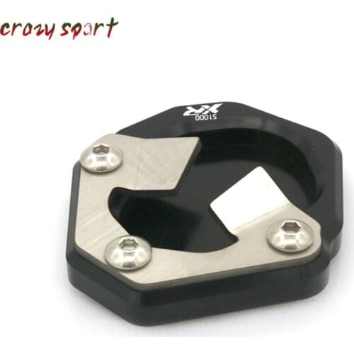 2020 Stand Extension Support Plate Pad For BMW S1000XR S1000 XR Side Kickstand enlarger pad Logo 2020 2021