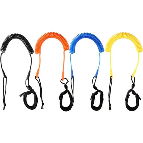 3 Meter/10 Feet Coiled Leash Stand Up Paddle Board Surfboard Leash Leg Rope Surf Board Surfing Ankle Leash Surfing Kayak