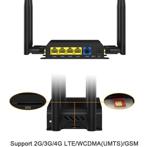 4G Router With SIM Card 4G Router 300Mbps Wireless Router MT7620 Chipset Vpn Router 4G LTE Router PPTP L2TP Openwrt Wifi Router