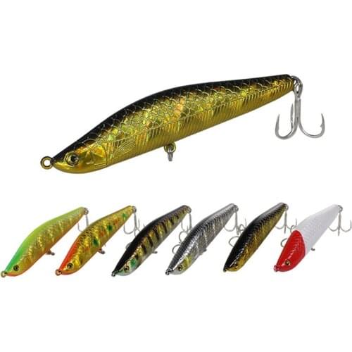 6pcs/pack cheap pencil lure 10cm 25g good quality Sea curls bait Spanish mackerel hook bass artificial bait Carp pesca tackle