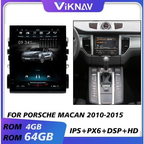 Car gps navi multimedia player for Porsche Macan 2010-2015 android auto radio car audio tape recorder vertical screen