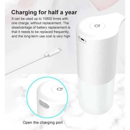 Touchless Automatic Soap Dispenser USB Charging Smart Foam Machine Infrared Sensor Foam Soap Dispenser Hand Sanitizer
