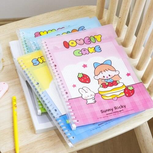 Kawaii cartoon Loose-leaf Notebook Planner Organizer Binder Journal Diary Ring Binder Kawaii School Supplies