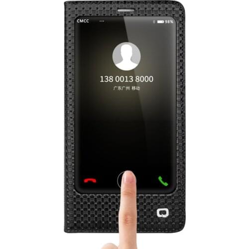 QIALINO Ultra Slim Case for Huawei Mate 9 Pro Luxury Genuine Leather Cover for Huawei Mate 9 Sleep Wake Smart Function Case