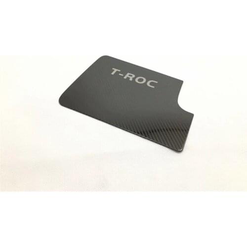 For Volkswagen T-ROC TROC 2018 2019 Stainless Driver Seat Front Storage Glove Box Frame Cover Protector Trim Sticker Car Styling