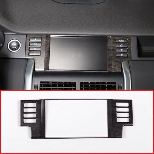 Oak Wood Style Car Interior Navigation GPS Panel Decoration Frame For Land Rover Discovery Sport 2015-2017 Car Accessories