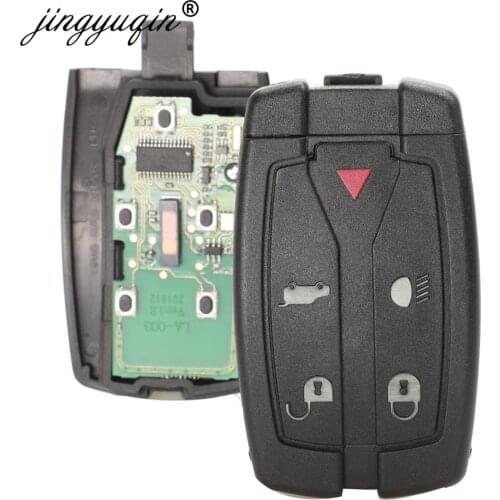 Jingyuqin 5pcs 433MHz 5 Buttons Remote Smart Key Fob For Land Rover Freelander 2 3 LR2 Sport Fit Range Rover integrated chip