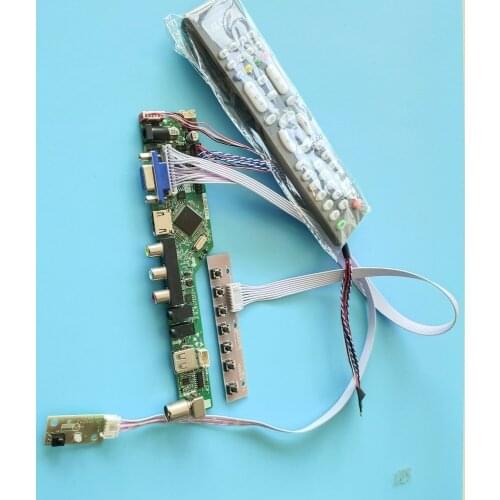 Kit for N101L6 1024x600 Screen Audio Controller Doard LVDS Display LED LCD Remote USB Panel TV AV HDMI 40pin VGA Monitor 10.1"